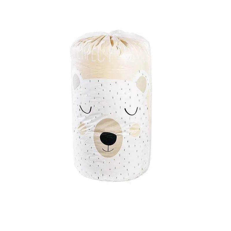 Cartoon Bear Quilt Storage Bag Closet Clothes Storage Organizers Clothes Blanket Baby Toys Basket Travel Suitcases Quilt Bags