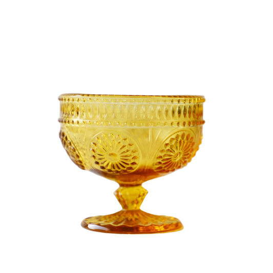 Vintage Embossed Colored Goblet 300ml 10oz