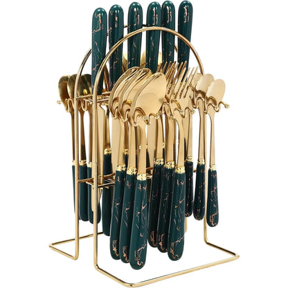 24pieces Gold Cutlery Set