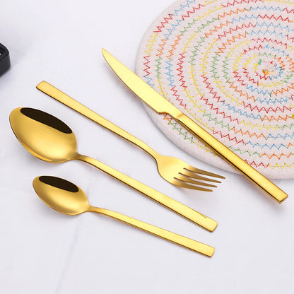 24/32 Pieces Gold Tableware  Set Stainless Steel