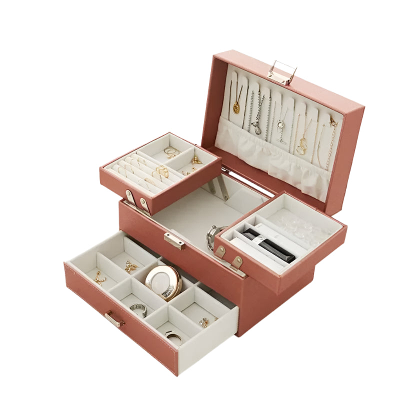 Three-Layer Jewelry Organize Box 