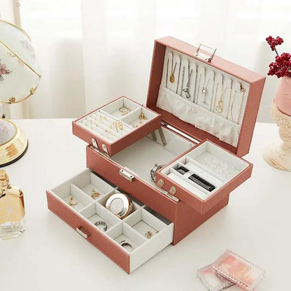 Three-Layer Jewelry Organize Box 