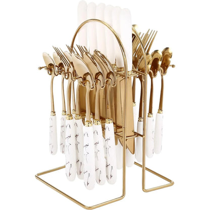 24pieces Gold Cutlery Set