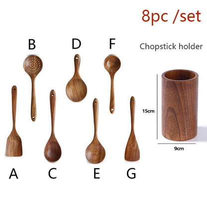 Natural Teak Cooking Spoon Scoop Kitchen