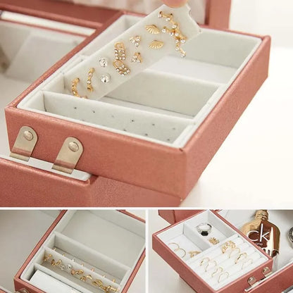 Three-Layer Jewelry Organize Box 