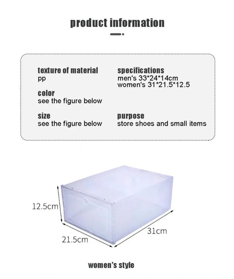 Transparent Sneaker Shoe Storage Box