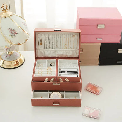 Three-Layer Jewelry Organize Box 