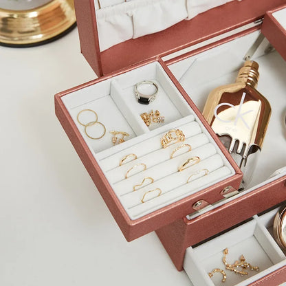 Three-Layer Jewelry Organize Box 